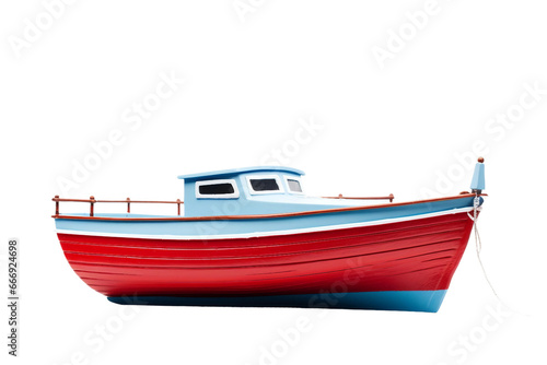 Boat isolated on transparent background, Generative Ai