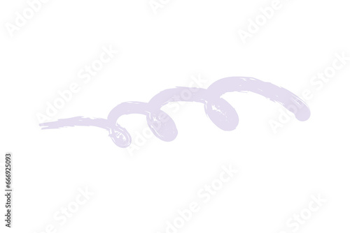 Set of Hand drawn marker pen line stroke. Highlight underline and strike through. Pen line template. Vector illustration isolated on white background.