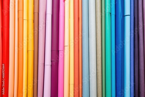 top view of a colorful assortment of craft papers