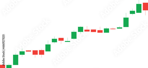 Business graph chart bull bear candle vector transparent background