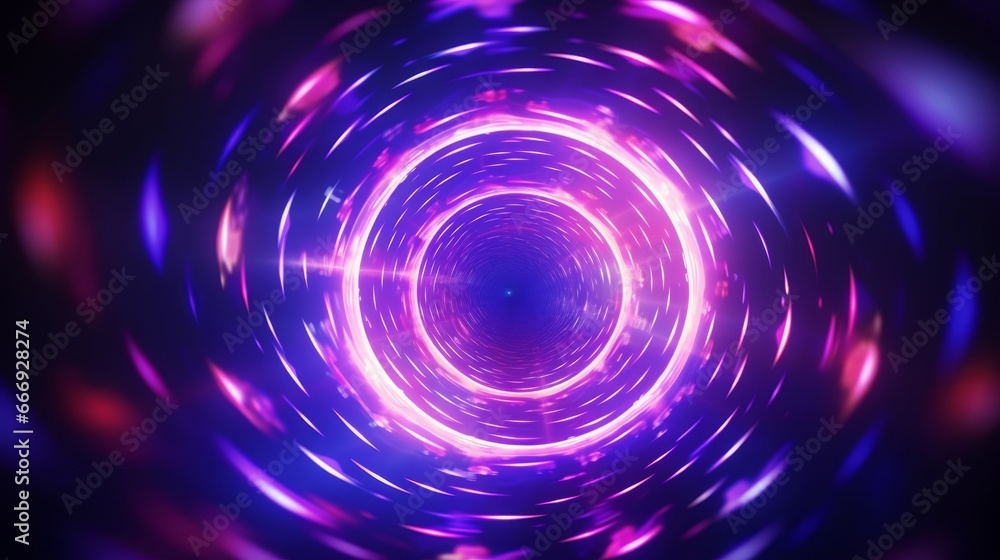 Hypnotic hyper space vortex with neon lights Hypnotic hyper space vortex with neon lights