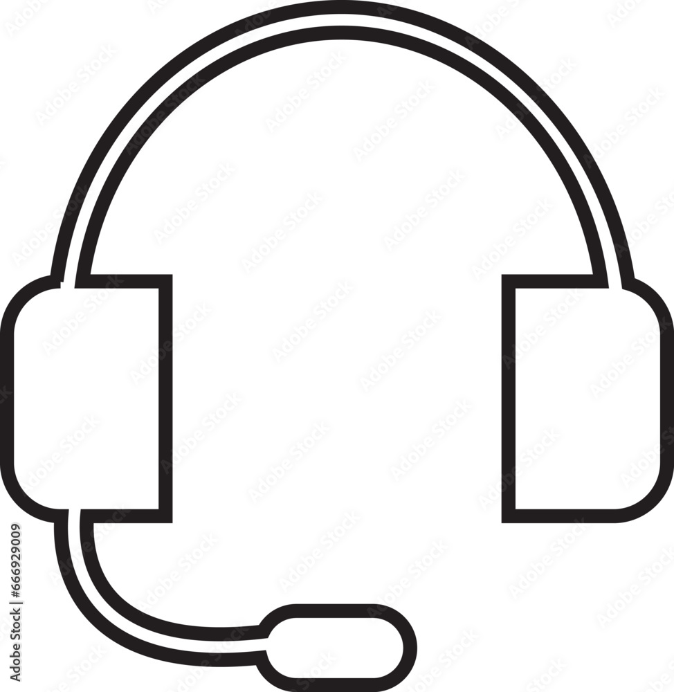 Wireless Headphone icon with sound wave outline and solid vector, Customer service. Customer support. Design element suitable for website, print design or app. Wireless Headphone icon with sound wave outline and solid vector, Customer service. Customer support. Design element suitable for website, print design or app.