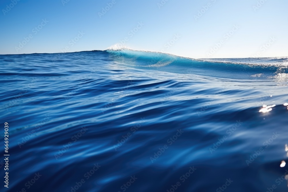 ripple wave forming around a jet ski on a calm sea ripple wave forming around a jet ski on a calm sea