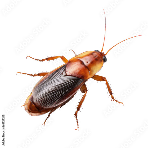 German cockroach isolated on transparent background,transparency 