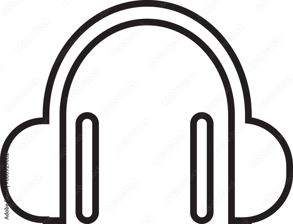 Wireless Headphone icon with sound wave outline and solid vector, Customer service. Customer support. Design element suitable for website, print design or app. Wireless Headphone icon with sound wave outline and solid vector, Customer service. Customer support. Design element suitable for website, print design or app.