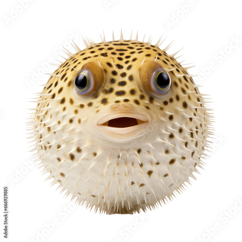 puffer fish isolated on transparent background,transparency 