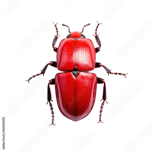 red beetle isolated on transparent background,transparency  © SaraY Studio 
