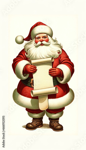 Vintage Santa Illustration photo