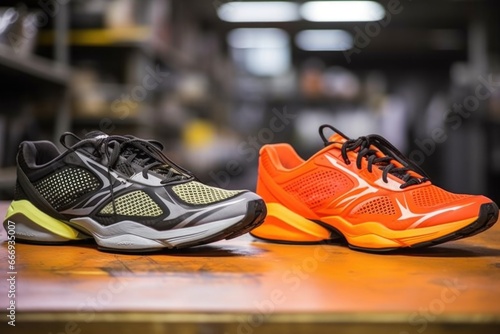 mid-production running shoe designs placed side by side