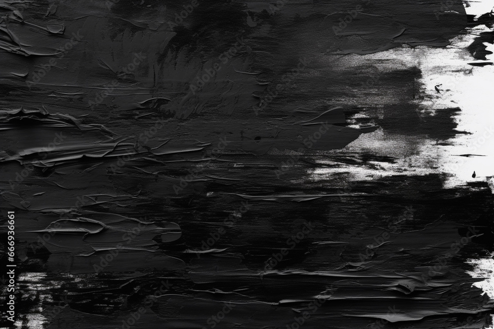 Grunge black paint brush stroke background, aesthetic look