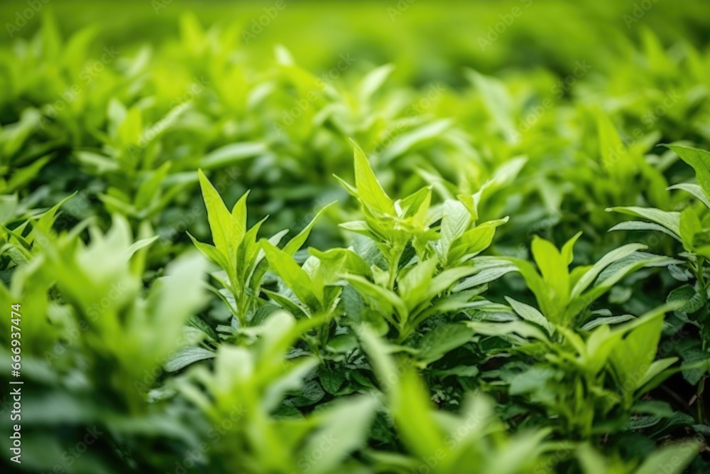 close-up of tea flowers blooming amongst the leaves close-up of tea flowers blooming amongst the leaves
