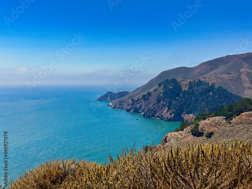California Coast Pacific Ocean on a Clear Day