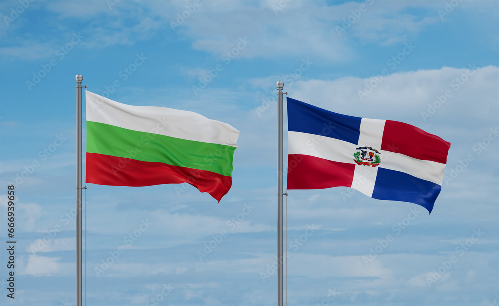 Belgium and Bulgaria flags, country relationship concept Belgium and Bulgaria flags, country relationship concept