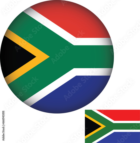 Free Download South Africa Flag Round Shape - GFXLoad