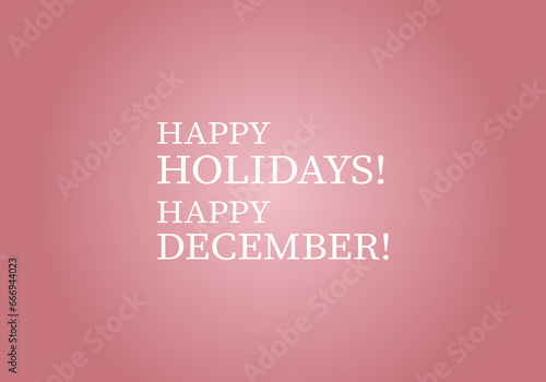 Happy Holiday's beautiful text illustration design © samia