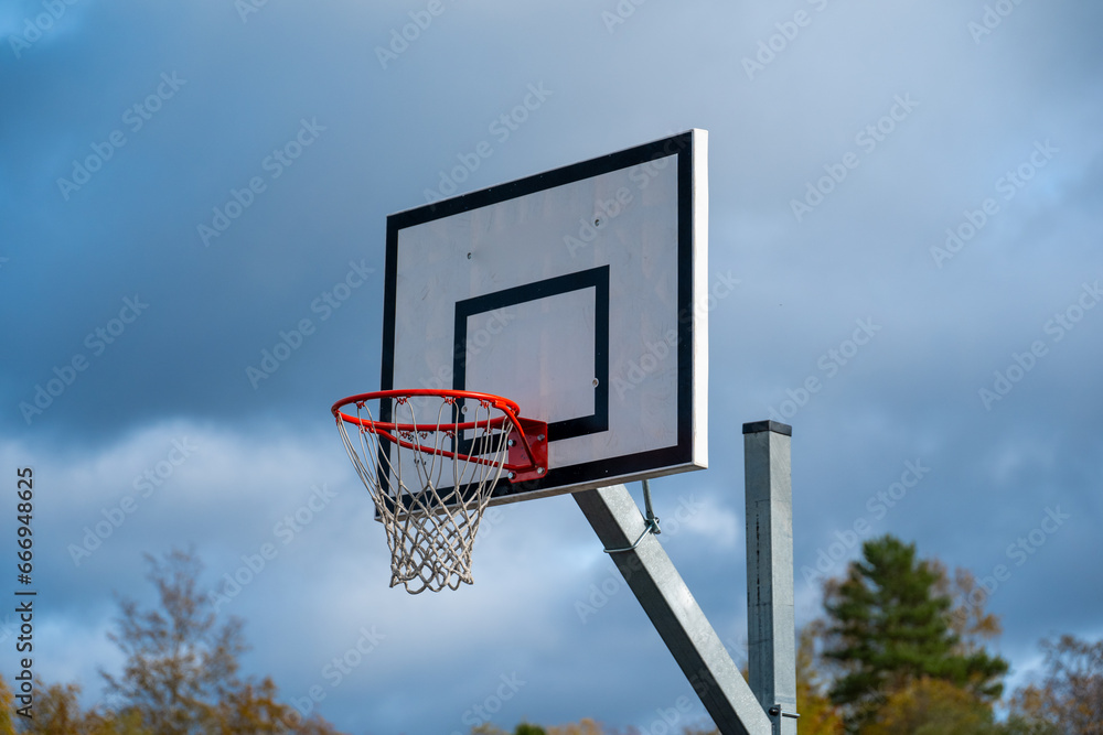 basket ball rim at outdoors
