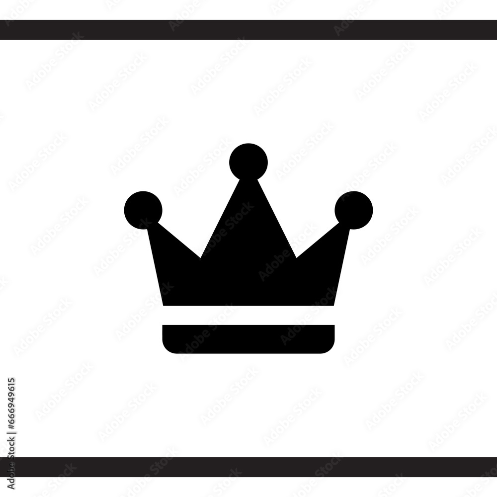Crown icon vector. Royal sign symbol vector. King crown vector icon illustration isolated on white background Crown icon vector. Royal sign symbol vector. King crown vector icon illustration isolated on white background