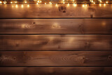 Festive Christmas and New Year Colorful Wooden Background with Warm Light - Created with Generative AI Tools