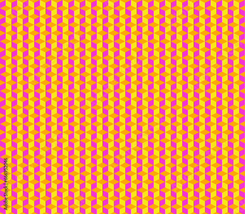 Pattern design yellow, pink and orange pattern
