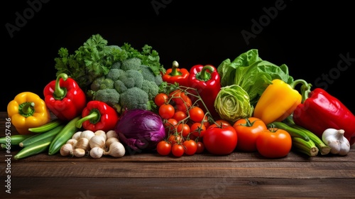 A colorful assortment of fresh vegetables neatly organized