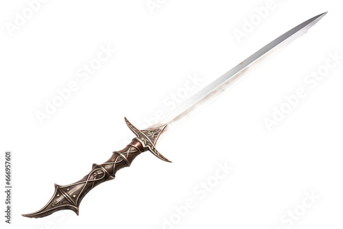 sword isolated on transparent background, Generative Ai
