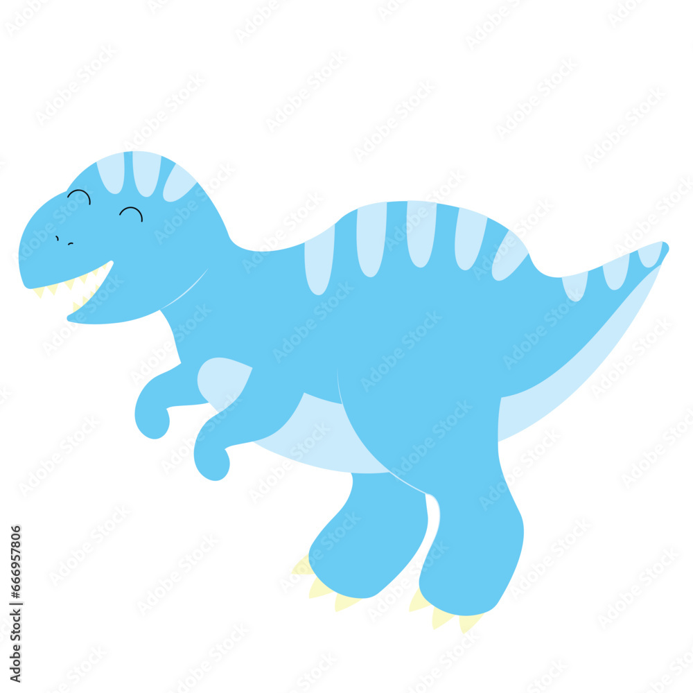 Cute Blue T-rex Dinosaur | Dinosaurs Series Cute Blue T-rex Dinosaur | Dinosaurs Series