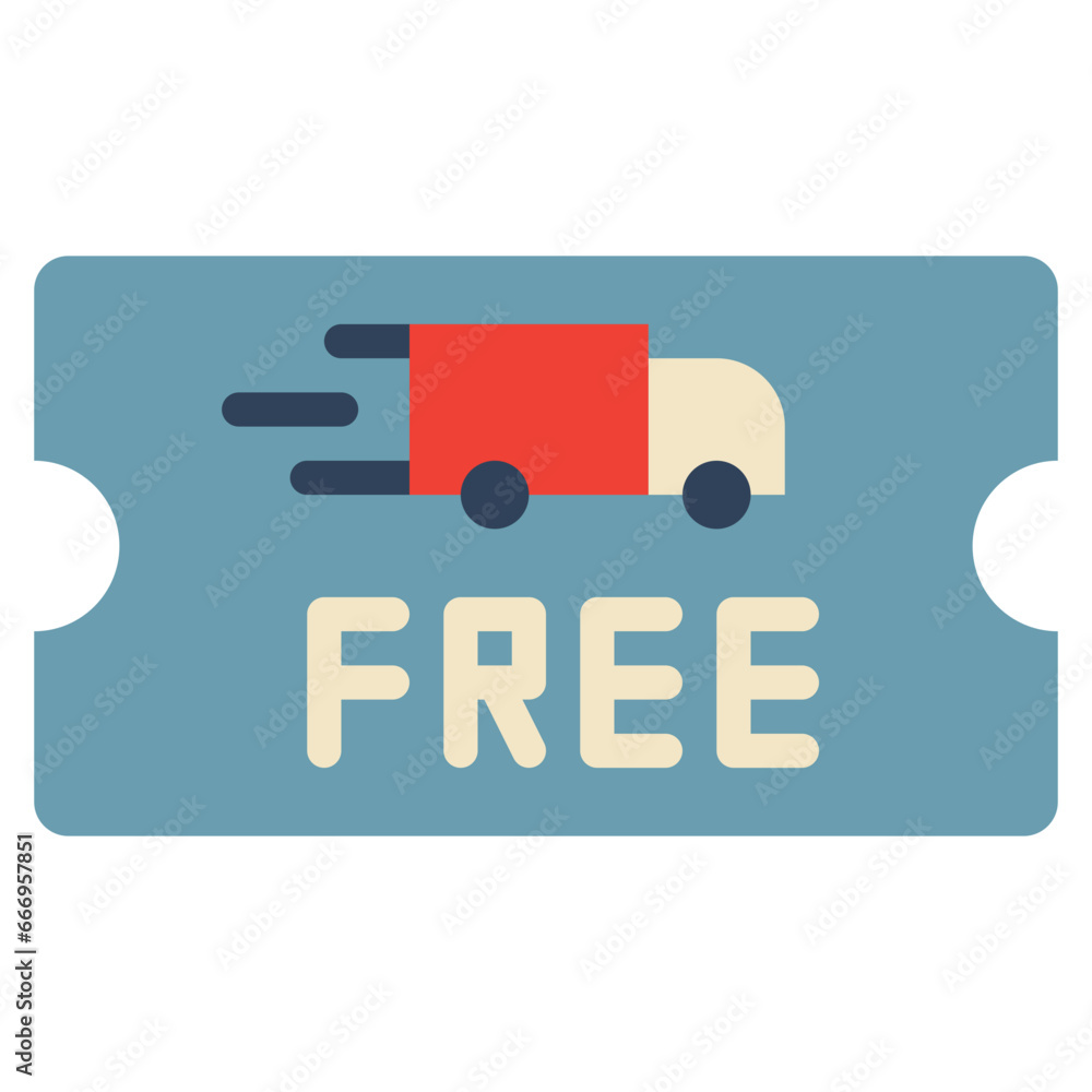 promotion free delivery marketing coupon flat style promotion free delivery marketing coupon flat style