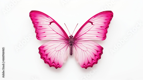 Pink watercolor butterfly design © Cybonad