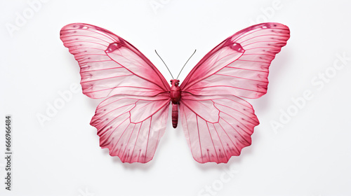 Pink watercolor butterfly design © Cybonad