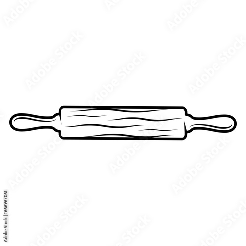 wood Bread rolling pin mashed bread