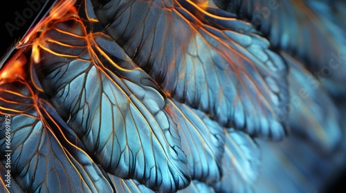 Intricate details revealed in a hyperzoom of a butterfly wing photo