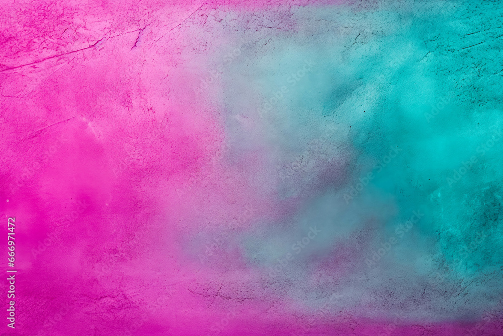 Obraz premium Purple green abstract background gradient. Magenta and turquoise toned background soft gradient two colors paint.