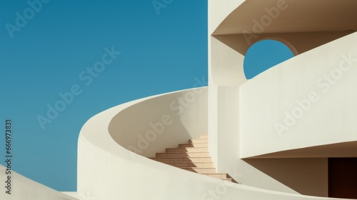 An undefined  architectural detail in a surreal context