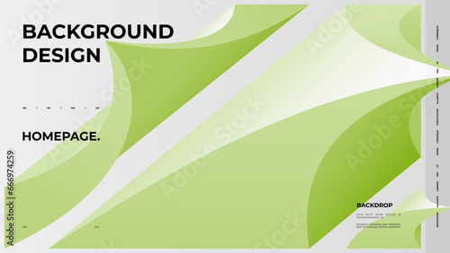 Abstract web page, homepage, landing page concept. Strict and discreet background. Type and polyhedral simple 3D shapes.	