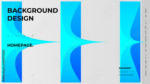 Abstract web page, homepage, landing page concept. Strict and discreet background. Type and polyhedral simple 3D shapes.	