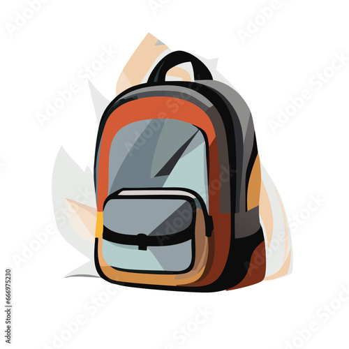 backpack isolated on white