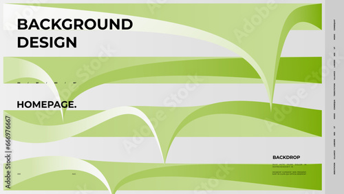 Abstract web page, homepage, landing page concept. Strict and discreet background. Type and polyhedral simple 3D shapes.
