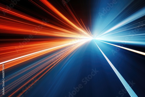 abstract speed motion on the road with high speed technology concept background, High speed road with motion blur to create vision of fast speed transfer, AI Generated
