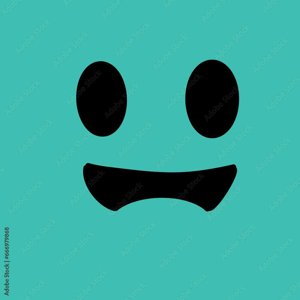 Naklejka premium Illustration, facial expressions, various gestures
