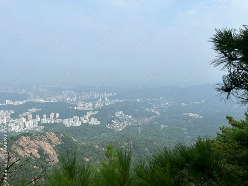 beautiful view of the blue sky and high mountain range beautiful view of the blue sky and high mountain range