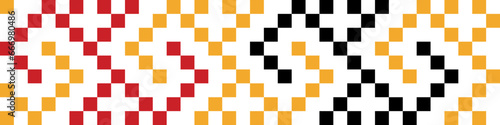 Philippine Indigenous seamless geometric pattern Bagobo weaving inspired