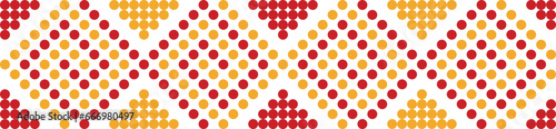 Philippine Indigenous seamless geometric pattern Mansaka weaving inspired