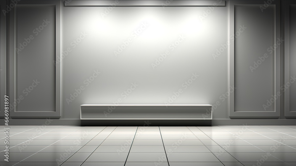 Gray wall in room interior, empty space, template for presentation. Gray wall in room interior, empty space, template for presentation.