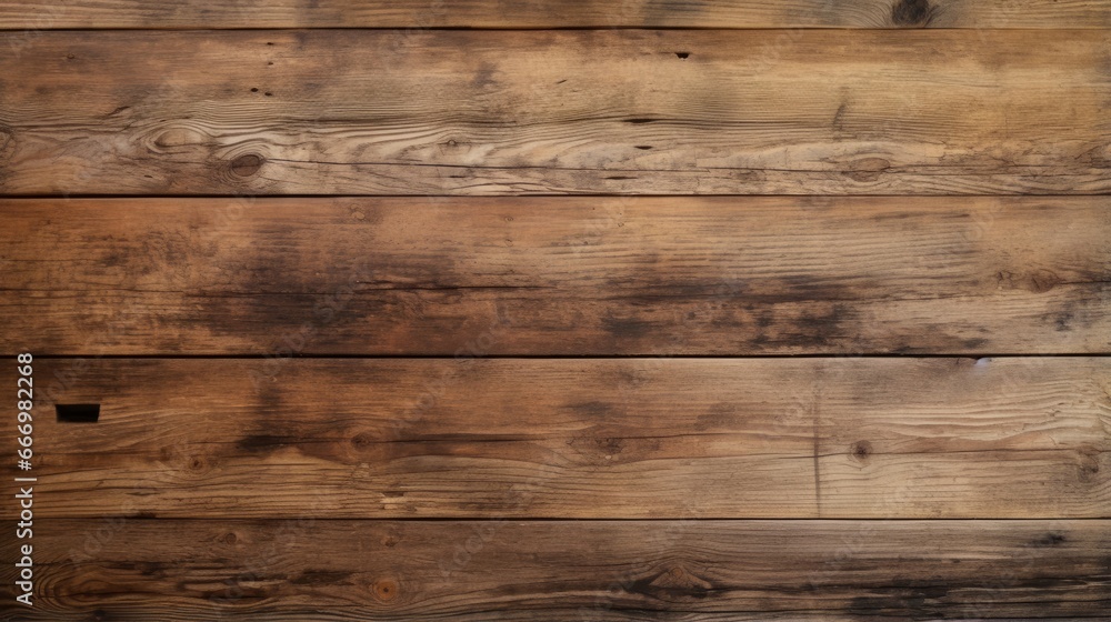 Obraz premium A border of rustic wooden planks with a weathered look