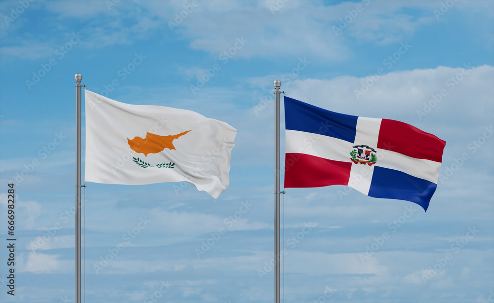 Belgium and Cyprus flags, country relationship concept Belgium and Cyprus flags, country relationship concept