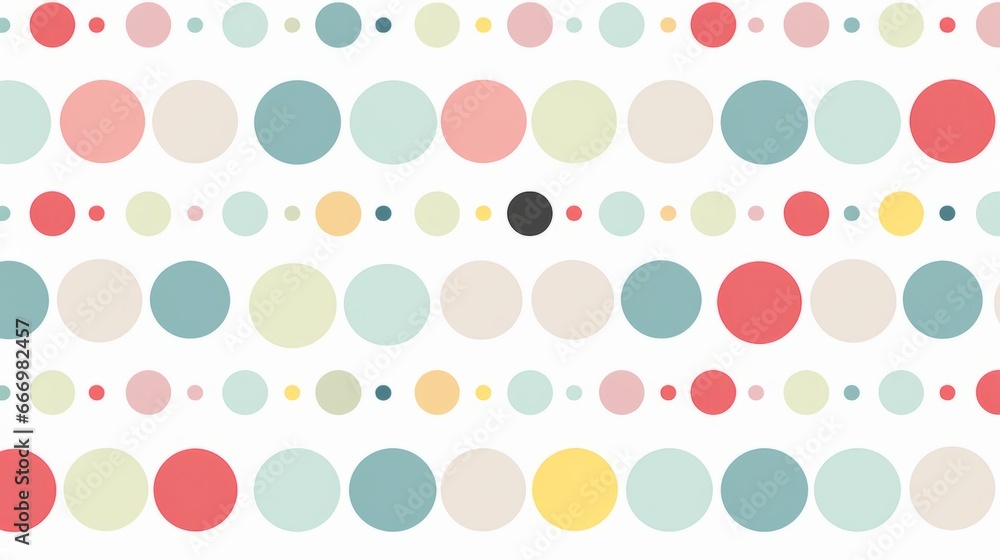 A border of retro polka dots and stripes A border of retro polka dots and stripes