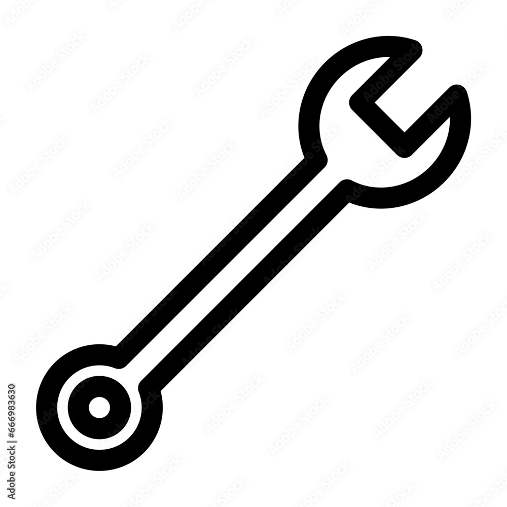 wrench line icon wrench line icon