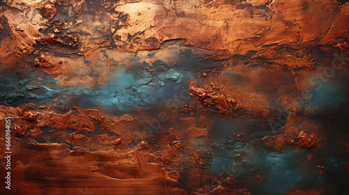 Copper Odyssey: Delving into the Lustrous World of Metallic Textures - Generative AI