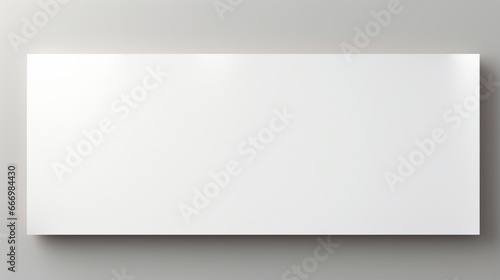 A blank white banner for custom messages