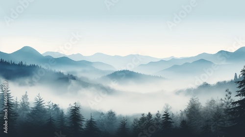 A banner featuring a serene nature landscape © Cloudyew